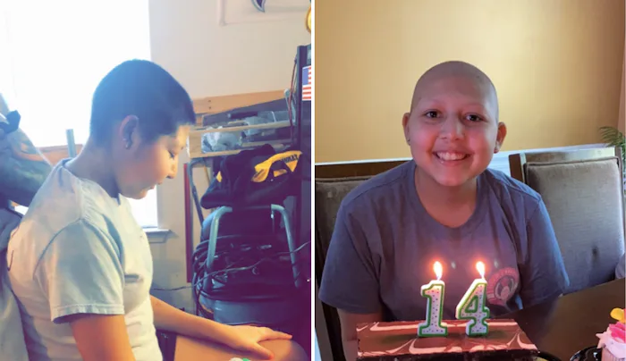 Dani Cuevas had a milestone moment with her hair during chemotherapy.