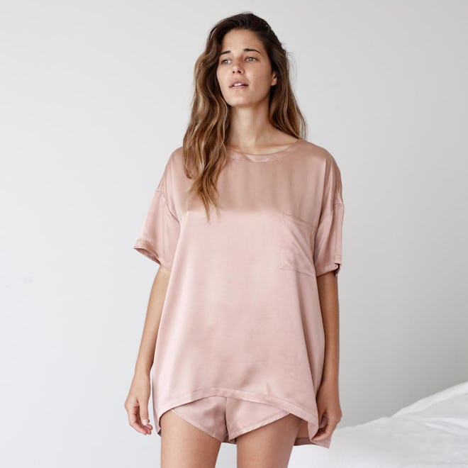 Washable Silk Tee Set