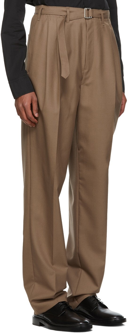 double pleated chinos