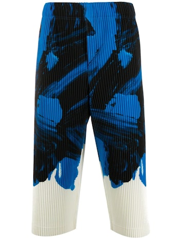 Homme Plissé Issey Miyake Graphic Print Pleated Trousers