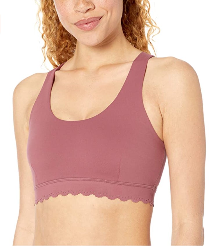 Amazon Brand - Core 10 Women's Studiotech Icon Series 'Scallop' Bralette