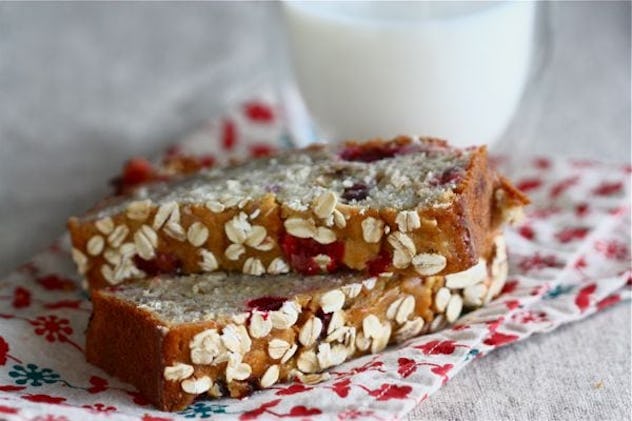 Cranberry Oat Banana Bread