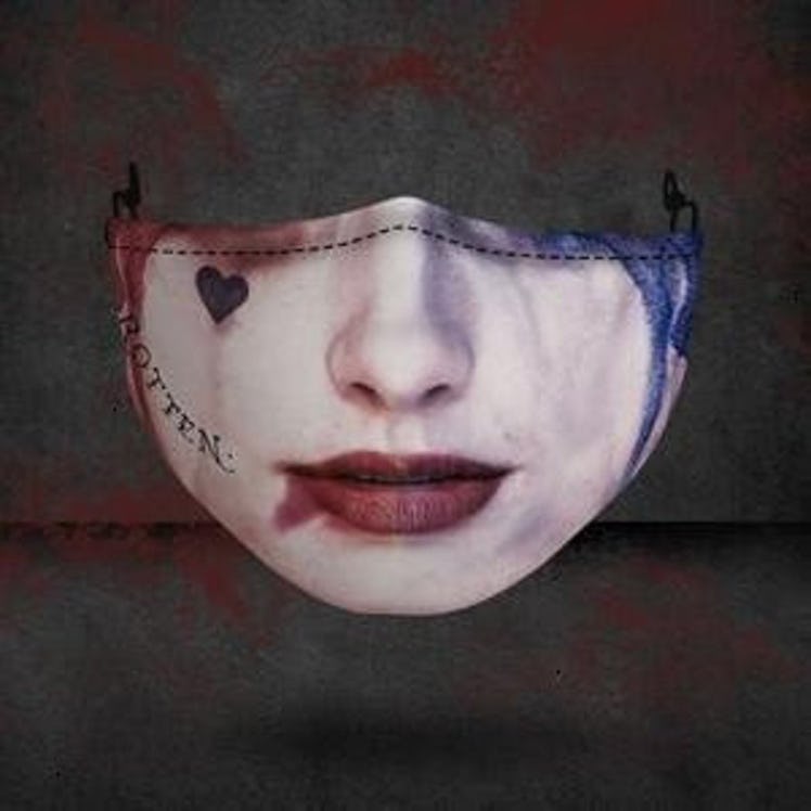 Bebecolohe Harley-Quinn Joker Horror Halloween Movie 3 Layer Face Mask