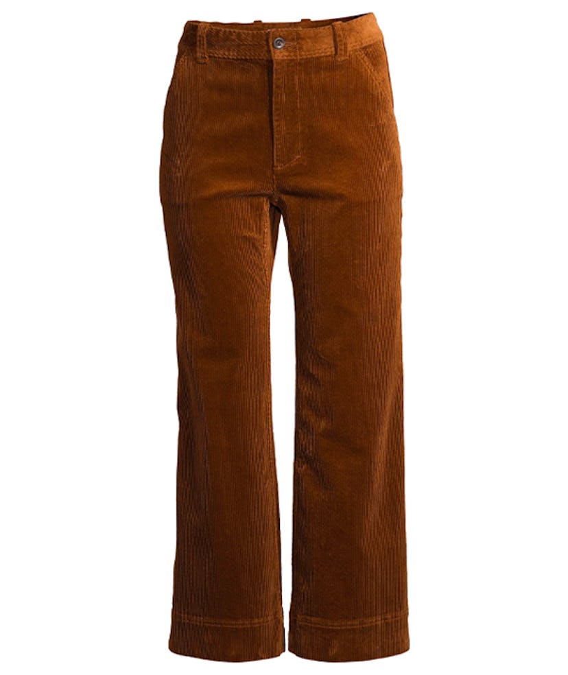 Corduroy Wide-Leg Utility Pants