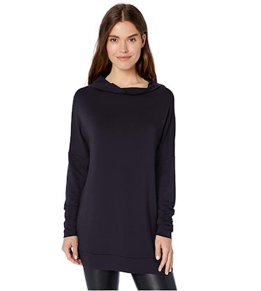 Daily Ritual Women's Supersoft Terry Modern Funnel-Neck Tunic