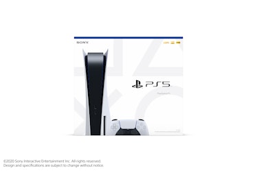 Retail packaging for PlayStation 5 standard edition.