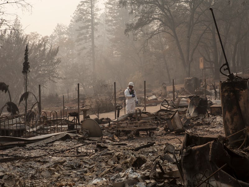 Debris in Paradise, California, after the Camp Fire, Nov. 17, 2018.