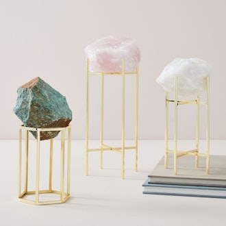 Natural Stone on Stand Objects, Pink