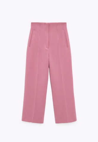 HIGH-WAISTED CROPPED PANTS