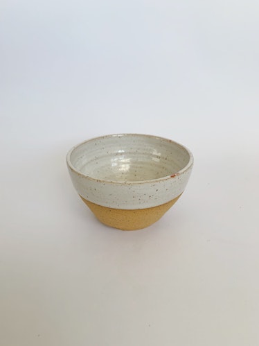 Speckled White Ceramic Bowl