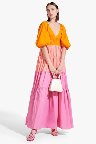 MEADOW DRESS | MONARCH CORAL WILD ORCHID