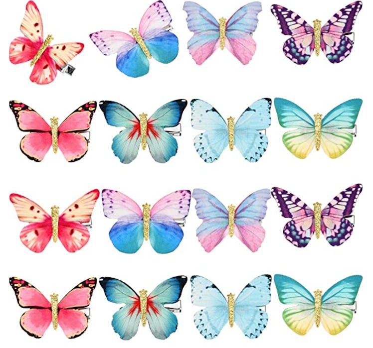 16 Pieces Butterfly Clips