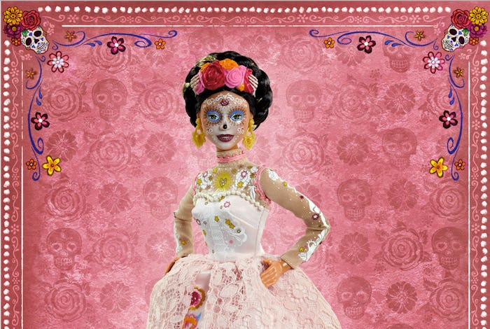The new Barbie Dia De Muertos doll features stunning details.