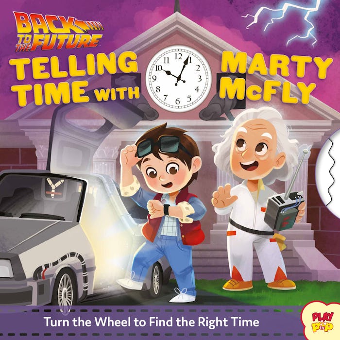 Back to the Future telling time with Marty McFly board book cover