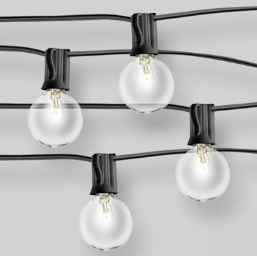 Clear Globe String Lights Black - Room Essentials™