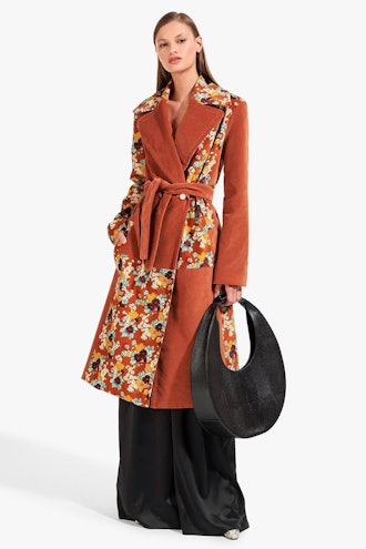 CANDICE COAT | RUST FLORAL