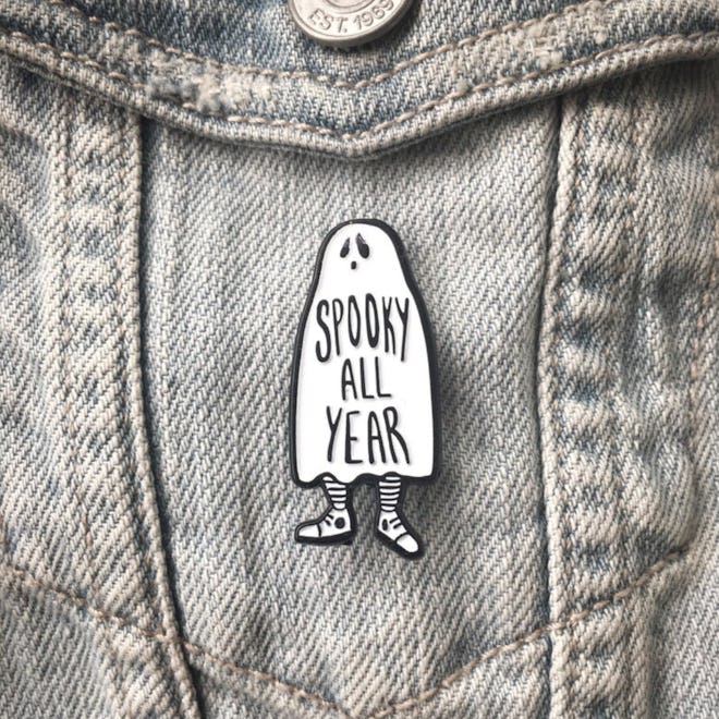Ghost "Spooky All Year" Enamel Pin