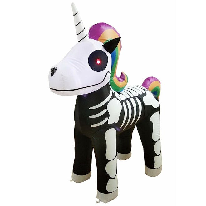 Inflatable Rainbow Skeleton Unicorn 