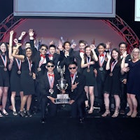 The Troy Science Olympiad team at the 2019 Nationals.