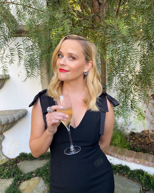 Reese Witherspoon's Emmys 2020 beauty look included a bright red lip