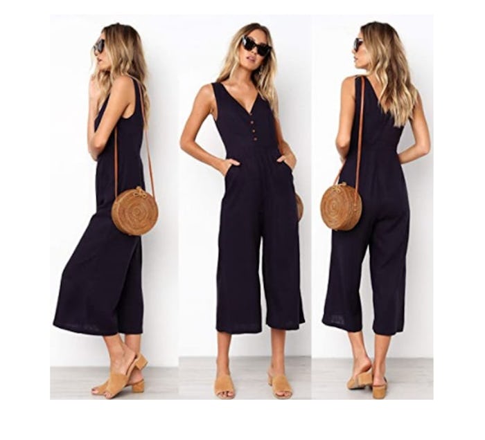 ECOWISH High Waist Jumpsuit