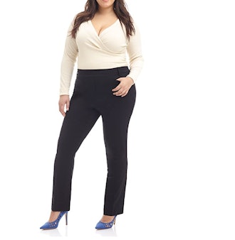 Rekucci Curvy Woman Comfort Plus Straight Pants