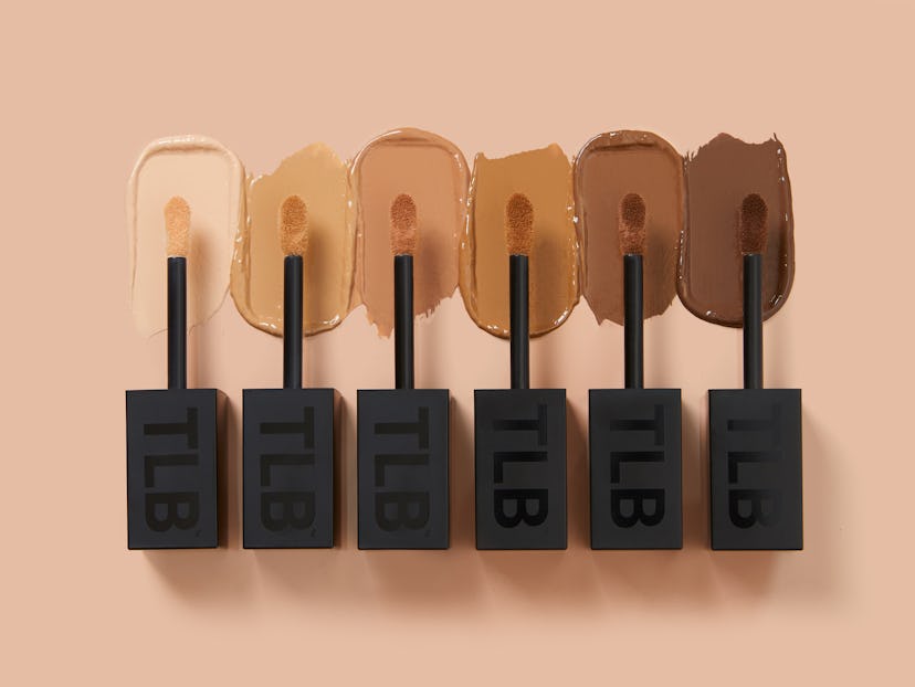The Lip Bar's new Quick Conceal Caffeine Concealer  swatch pics, all six shades.