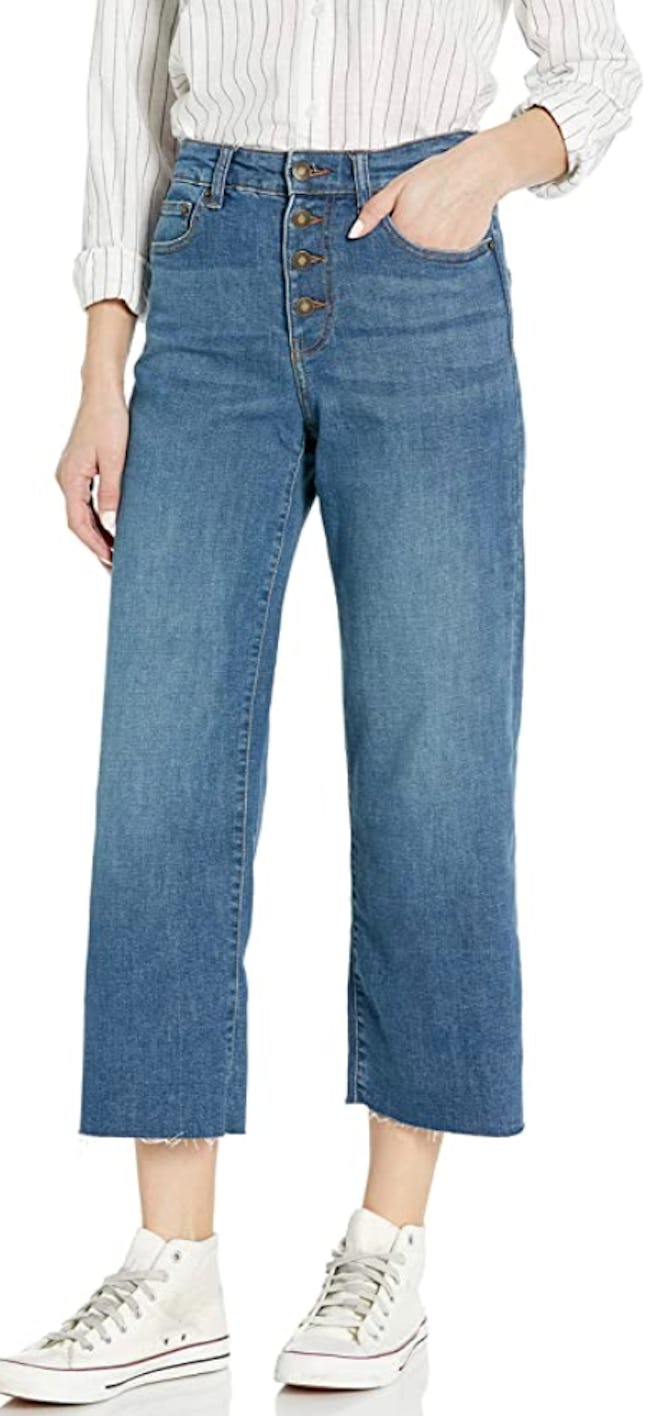 Goodthreads Women's High-Rise Wide Leg Cropped Jean