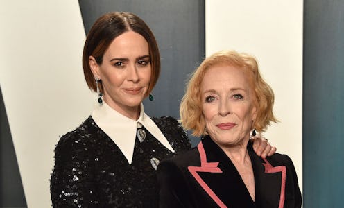 Sarah Paulson and Holland Taylor at an Oscars afterparty