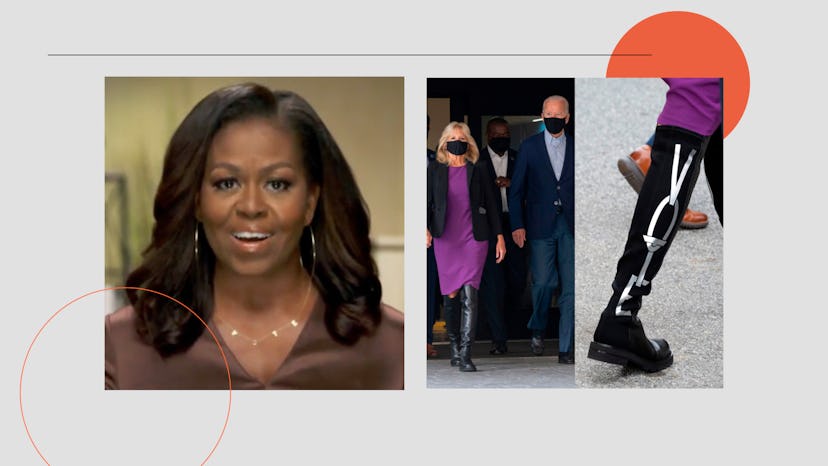 Michelle Obama Vote Necklace, Jill Biden Vote Boots