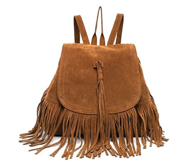 LUI SUI Fringed Backpack 