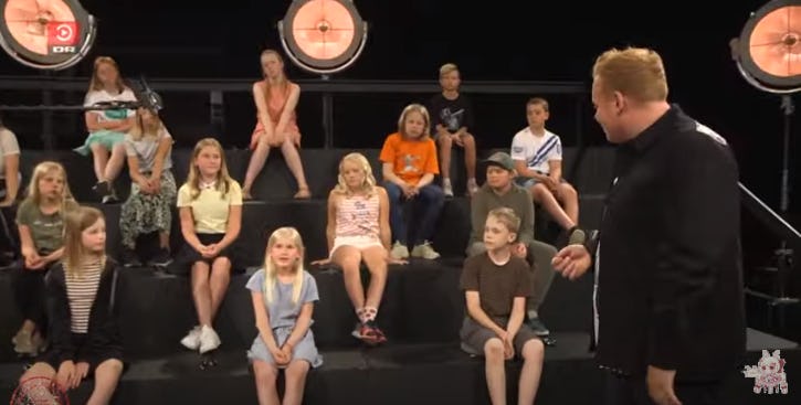 A Danish children's show featuring naked adults has sparked controversy.