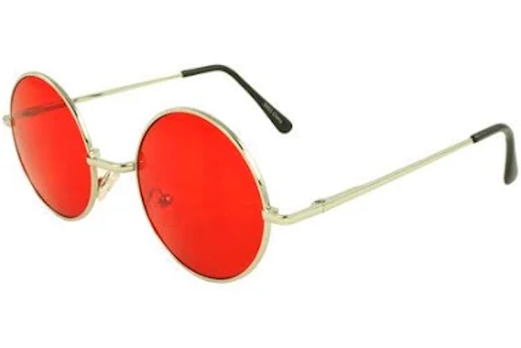 MLC Retro Round Sunglasses in Red