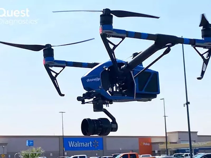 Walmart is trialing delivery of COVID-19 testing kits via drone.