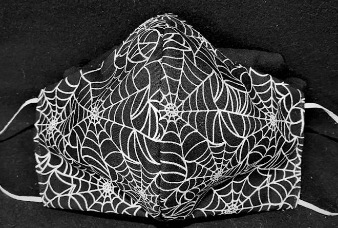 Silver Spiderweb Mask