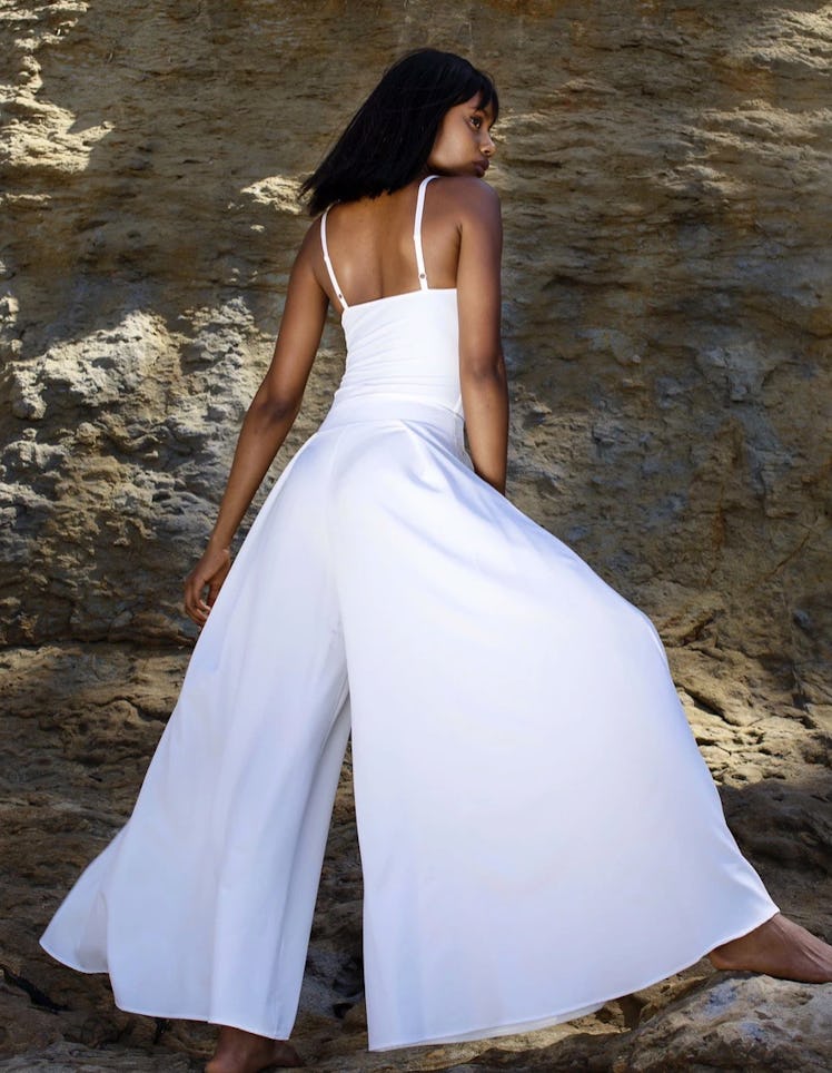 Mj White Wide Leg Pant