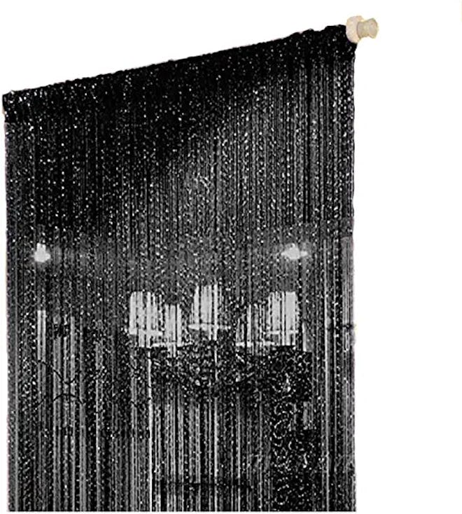 Black String Room Divider