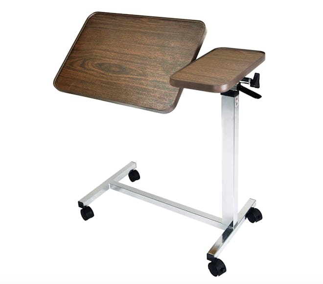 Vaunn Medical Adjustable Tilt Overbed Table