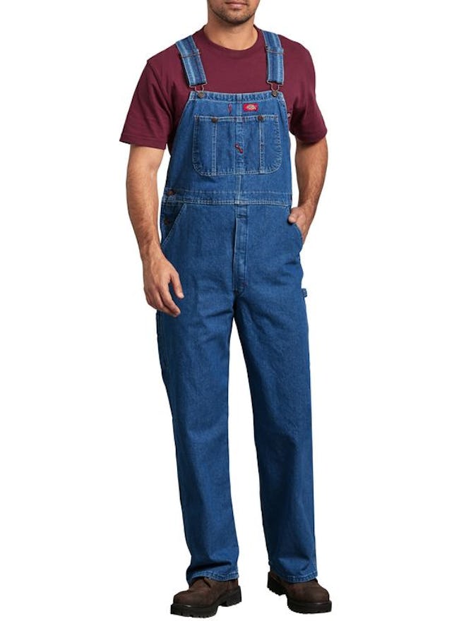 Big Men's Stonewashed Indigo Bib Overall