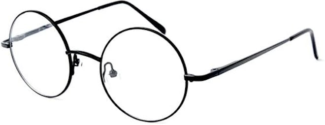 Big Mo's Toys Wizard Glasses - Round Wire Costume Glasses Accessories for Dress Up - 1 Pair Black