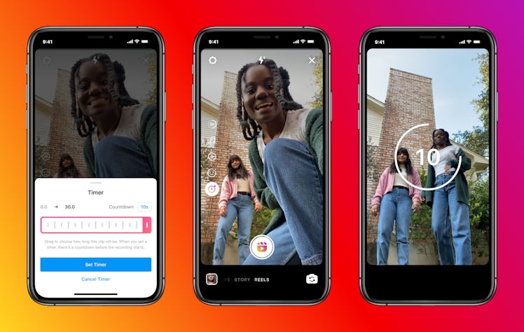 Instagram Reels' new 30-second time limit makes it possible to create longer videos.