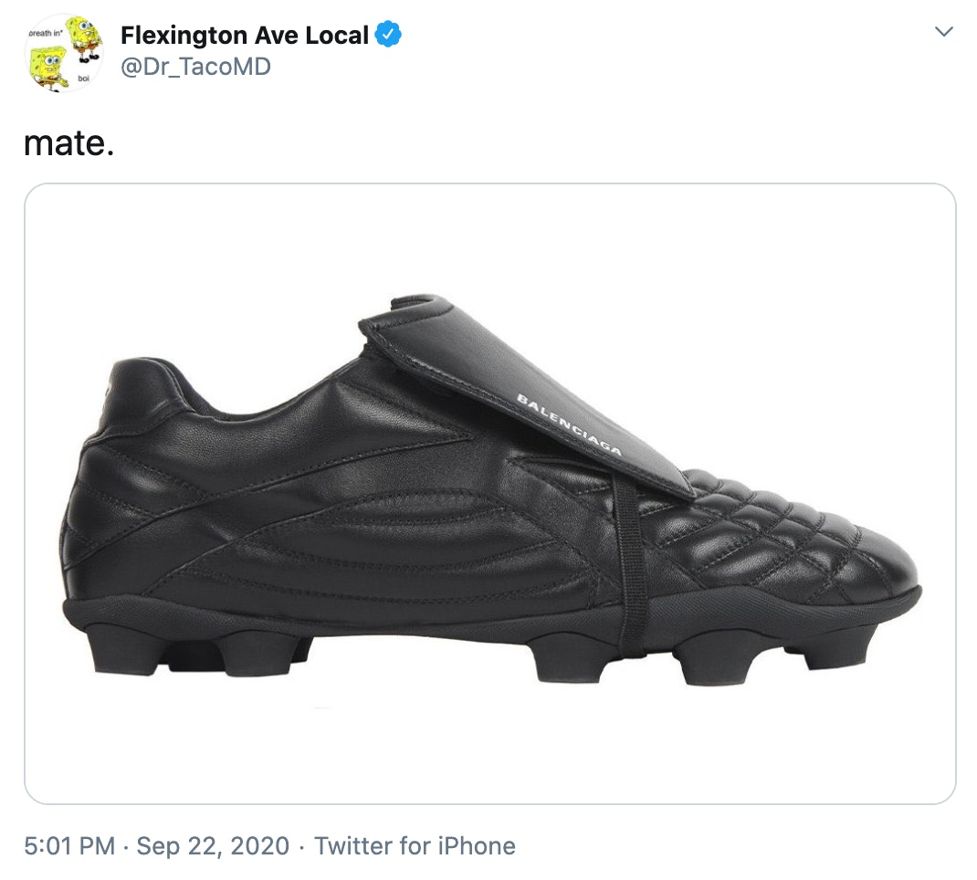 football shoes called