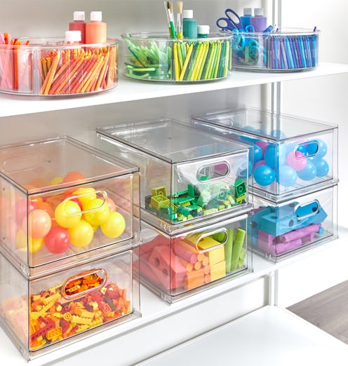 rainbow organisation with the home edit storage solutions