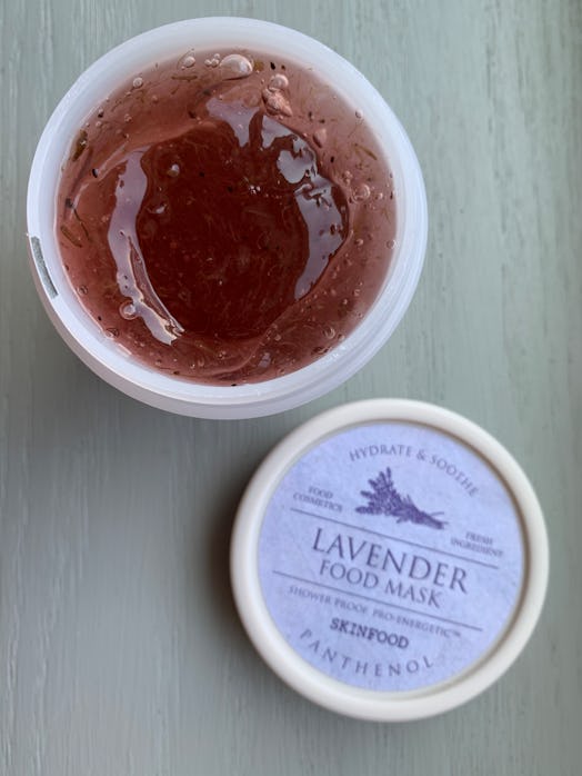 The SKINFOOD Lavender Food Mask, one of SKINFOOD's new Food Masks.