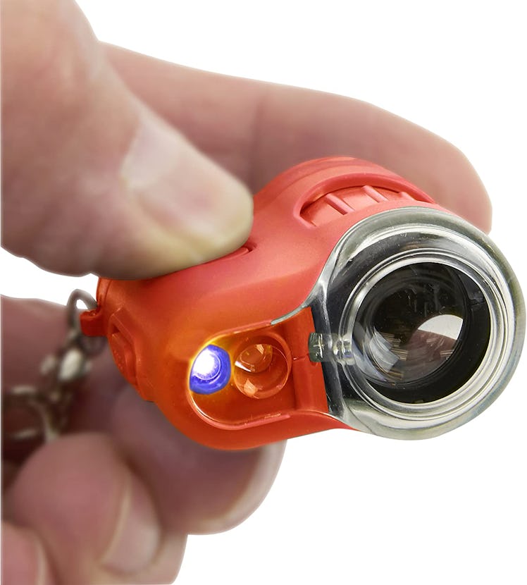 Carson MicroMini Pocket Microscope with Built-In UV and LED Flashlight