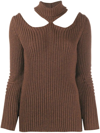 Speckled Cut-Out Jumper