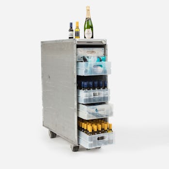 Qantas Airways is selling fully-stocked bar carts that it removed from its planes. 