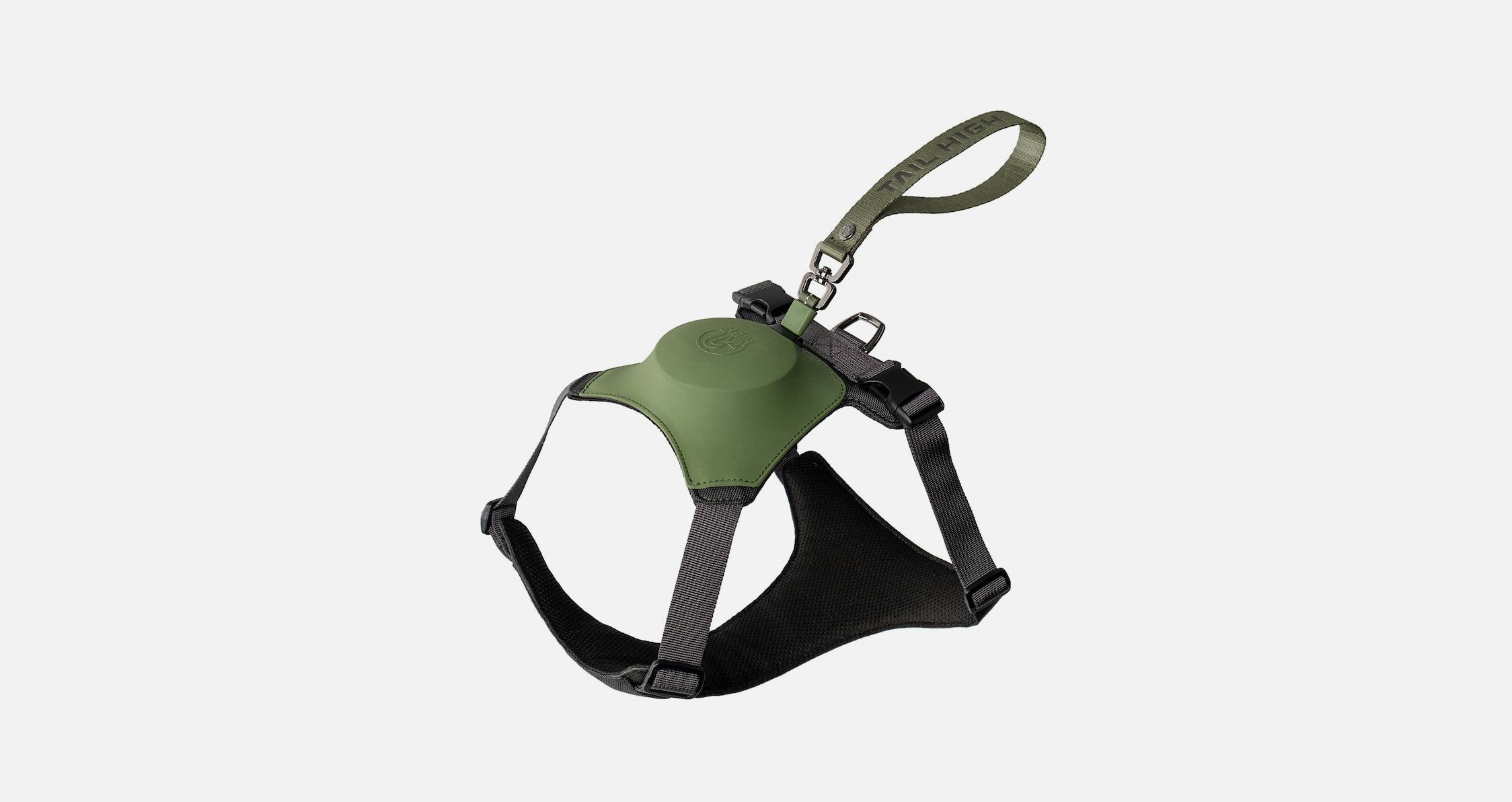 This genius dog harness has a retractable leash built right in