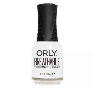 Breathable Treatment + Color Nail Polish in White Tips