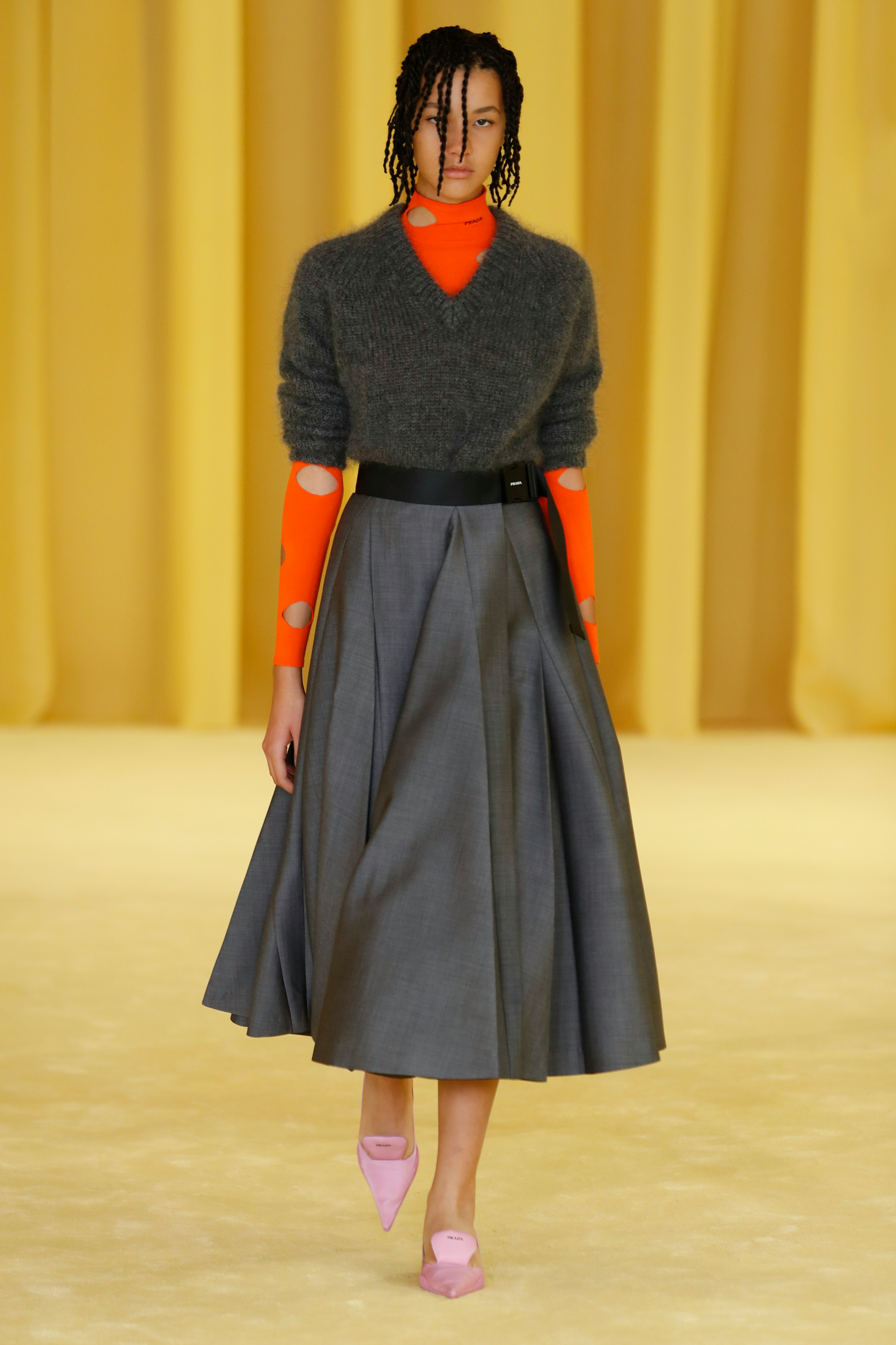 Prada's Spring 2021 Collection Included This Major Knitwear Trend